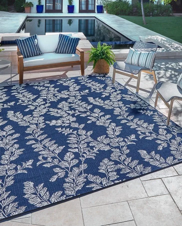 Waxham Navy Pearl Indoor/Outdoor Rug