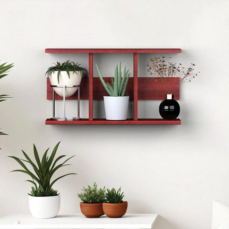 Wimona Wall Shelf - Mahogany