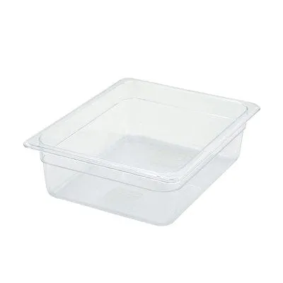 Winco SP7204 Poly-Ware Food Pan Half Size 4 Inch Break-Resistant Multi-Use Kitchen Solution | Denson CFE
