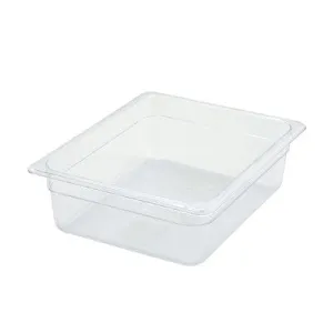 Winco SP7204 Poly-Ware Food Pan Half Size 4 Inch Break-Resistant Multi-Use Kitchen Solution | Denson CFE